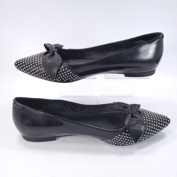 Sandro Pointed Toe Casual Slip On Ballet Flat Womens Size 6 36 Black - Picture 5 of 9